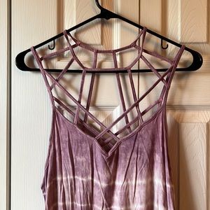 Strappy tie dye tank